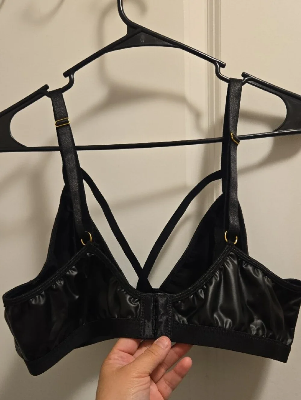 Black Bralette with Strappy Detail